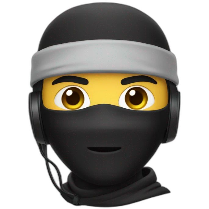Ninja wearing quest 2 headset emoji