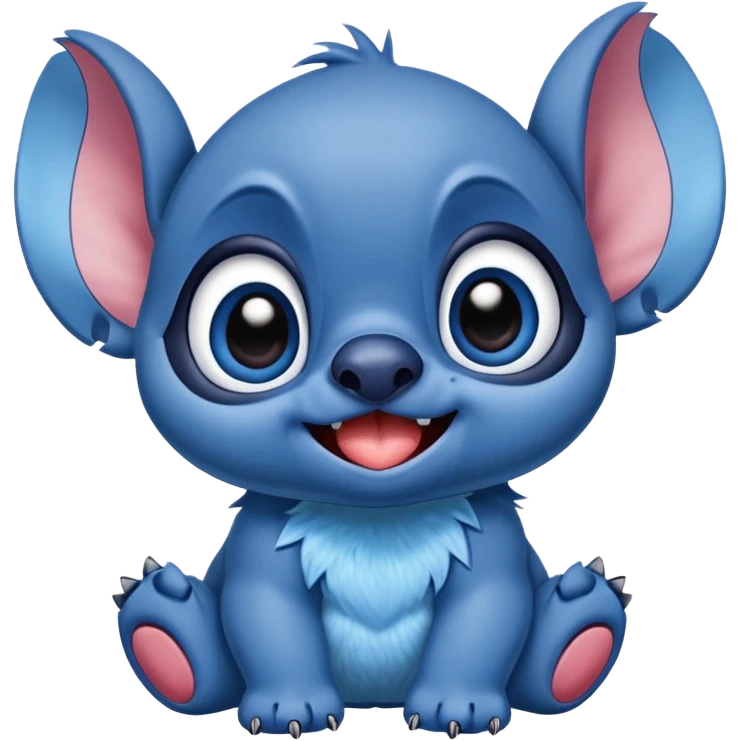 Stitch lanzando besos emoji