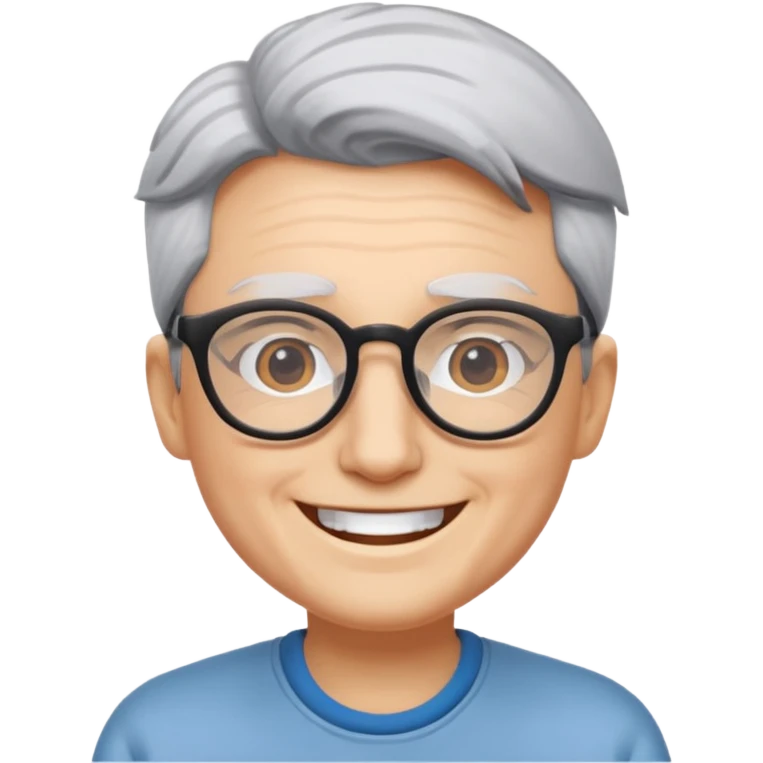 Gojo with glasses and no wrinkles emoji