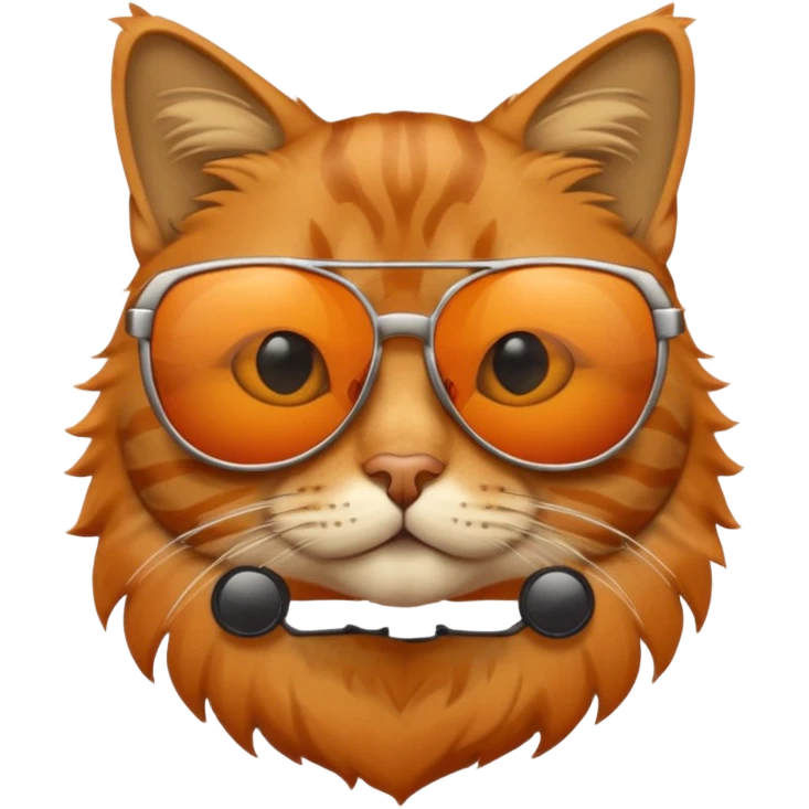 Cat wearing sunglasses emoji