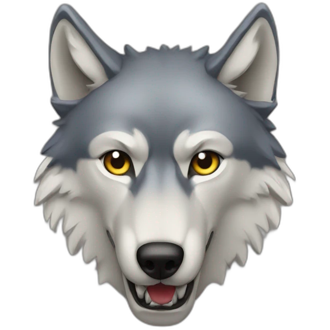 wolf head like trophy emoji
