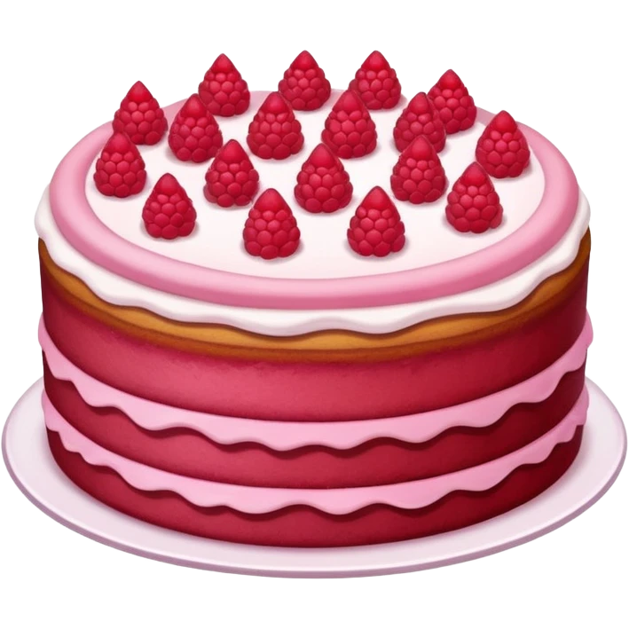 raspberry cake emoji
