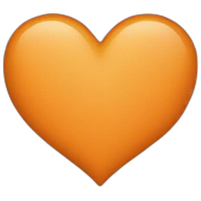 Light orange heart  emoji
