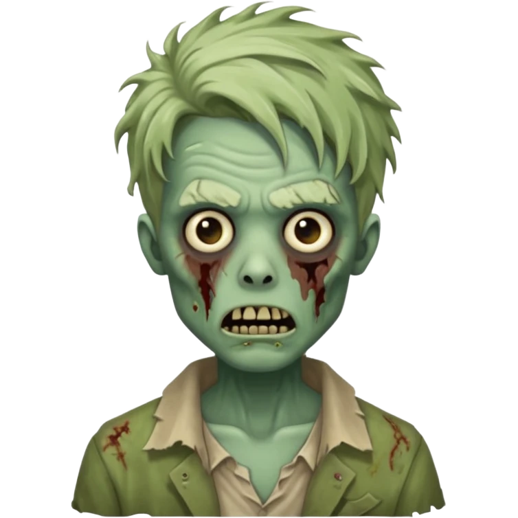 um zombie com o penteado wave emoji