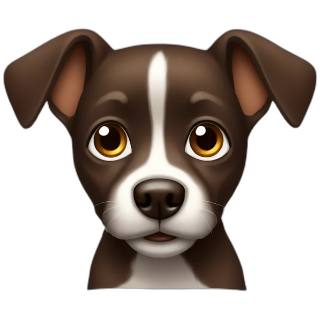dark-brown little dog emoji