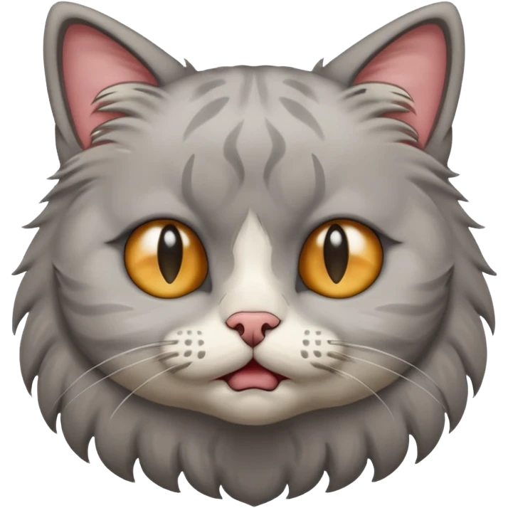 a portrait of crying cat emoji
