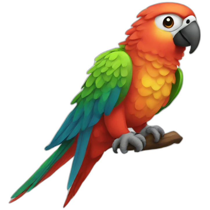 Beautiful parrot emoji