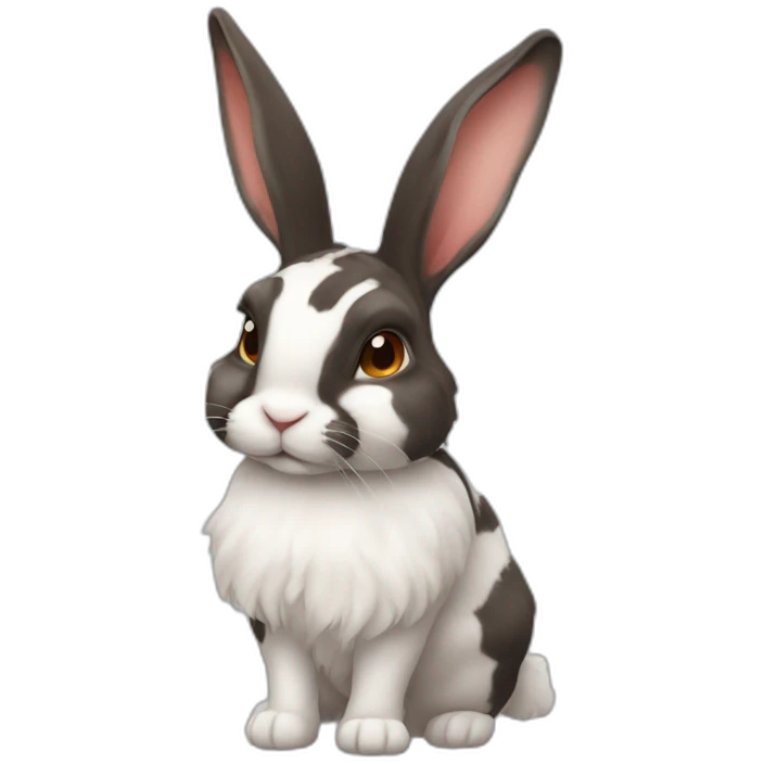 Harlequin rabbit breed emoji
