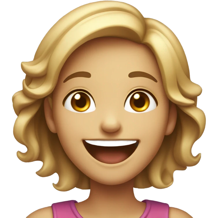 Girl laugh  emoji