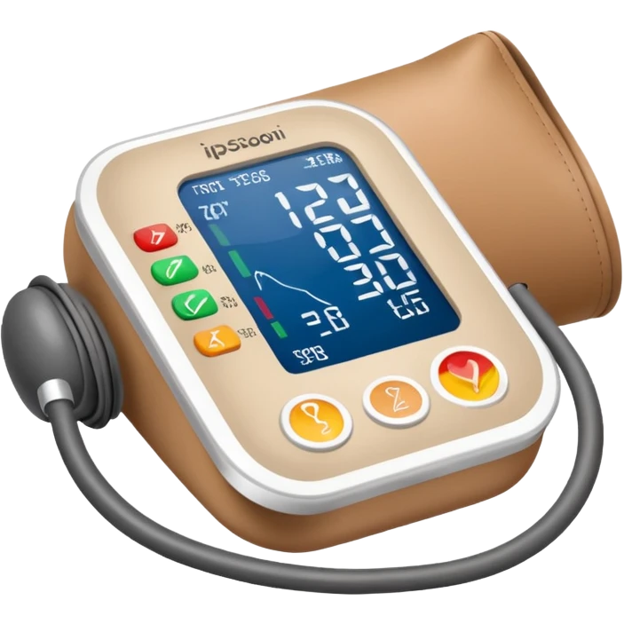 blood pressure cuff on upper arm emoji