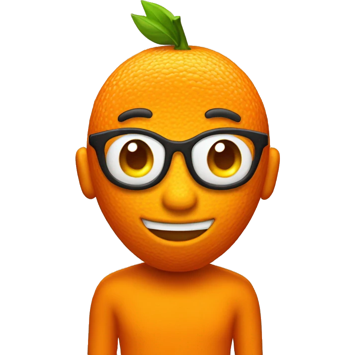 3D Orange  emoji
