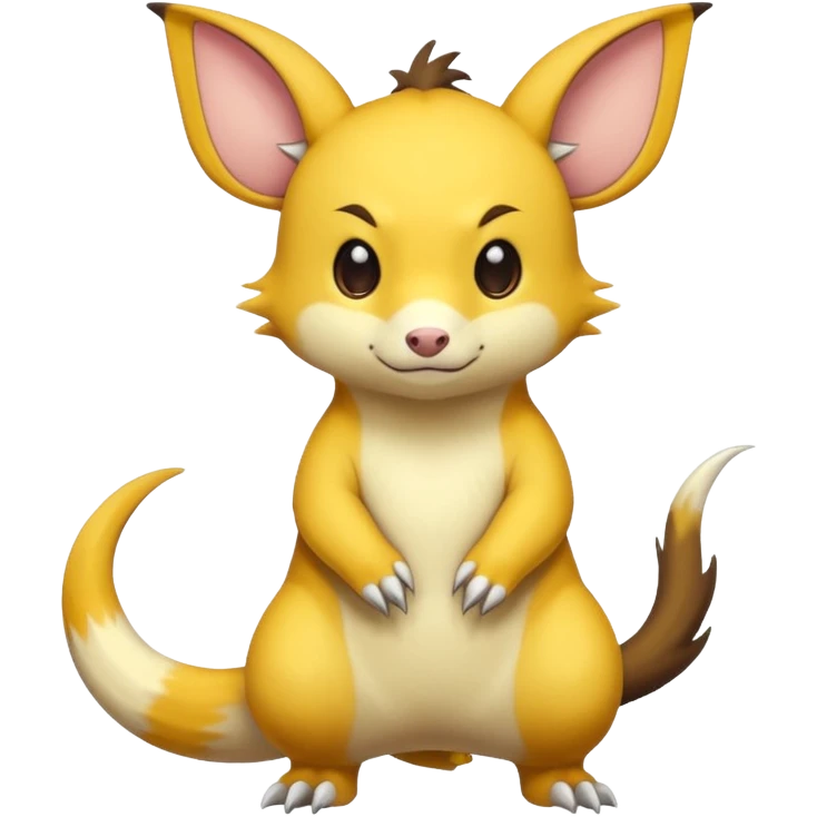 Cute Dull Exotic Raichu-Sergal-hybrid emoji