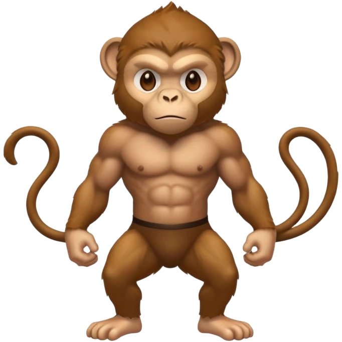 strong monkey emoji