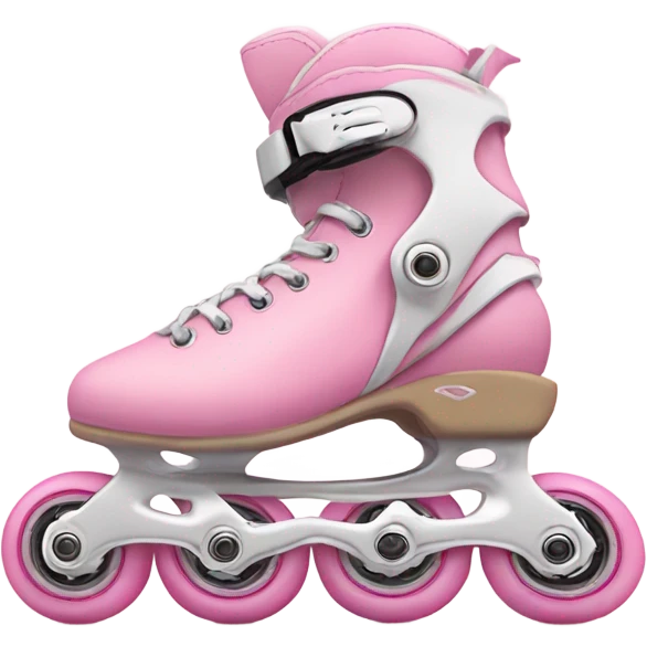 cute cozy light pink inlineskates emoji