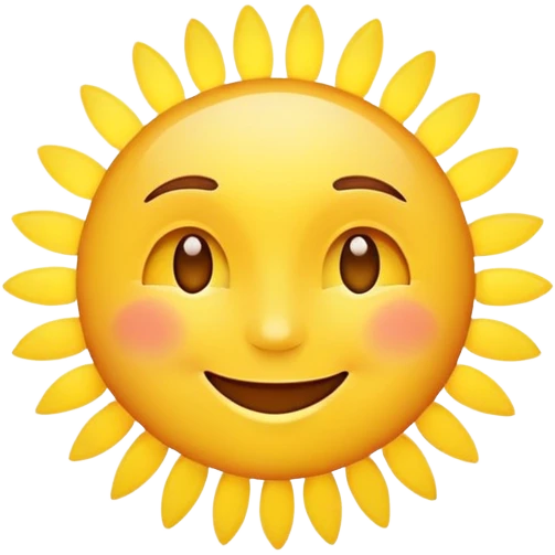 smiling face with sunshine emoji