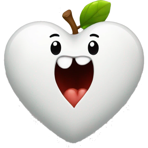 Corazón blanco roto emoji
