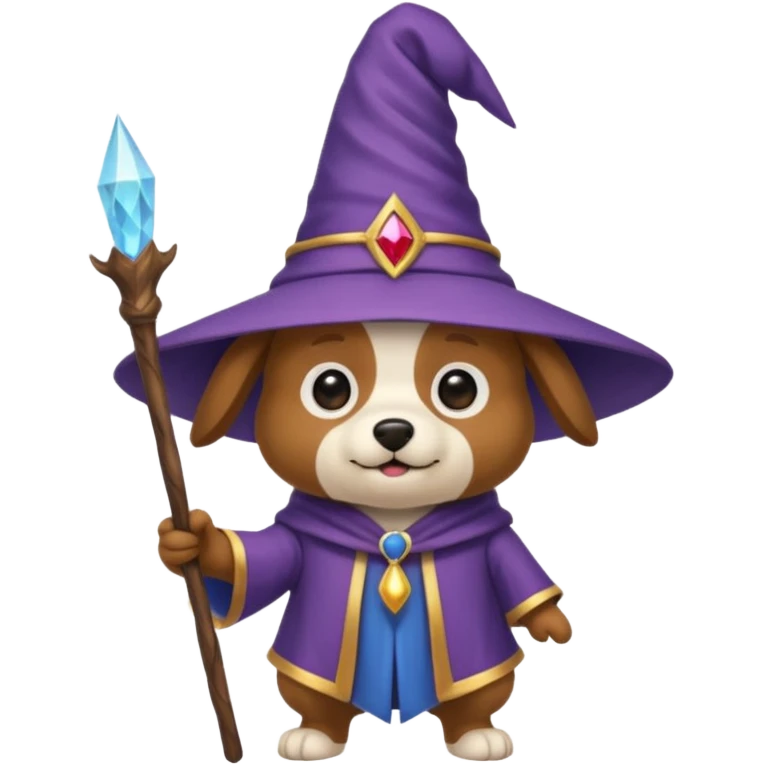 Dog wizard emoji