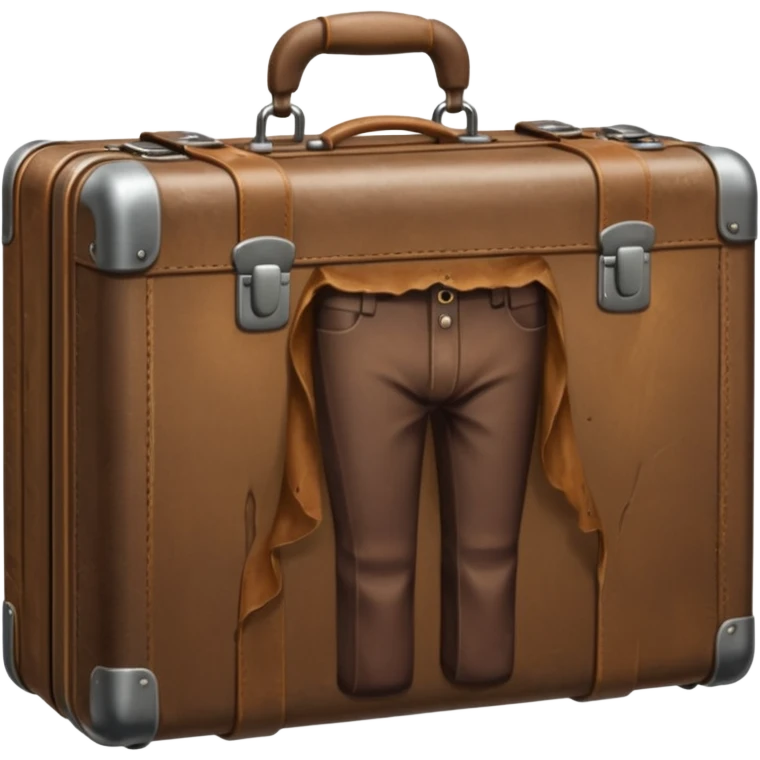 Suitcase with a human bodies inside  emoji