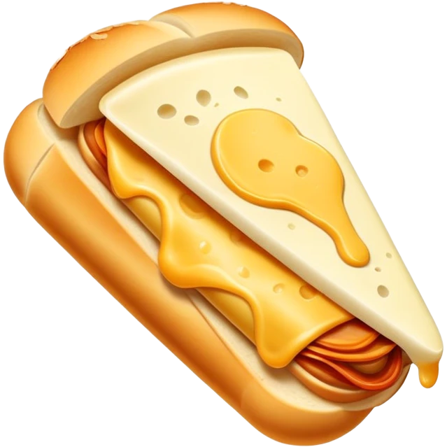 Cornetto provolone sandwich  emoji