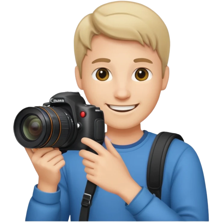 dslr caucasoin photographer emoji emoji