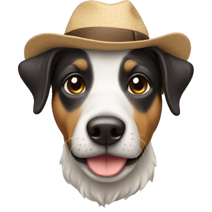 Dog with hat emoji
