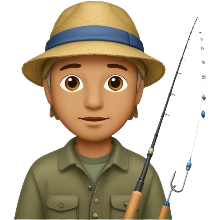 man is fishing emoji