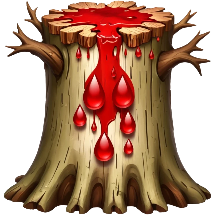 tree batk with blood drops emoji