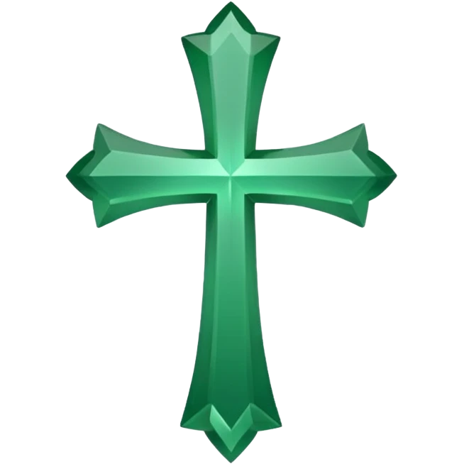 change the red cross emoji color to only green cross color emoji