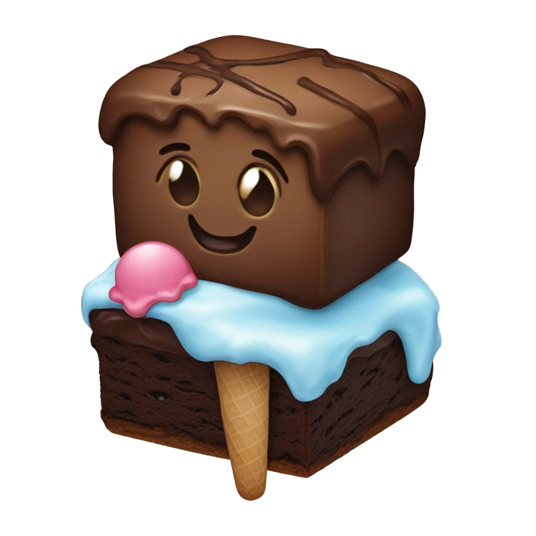 Brownies and ice cream  emoji