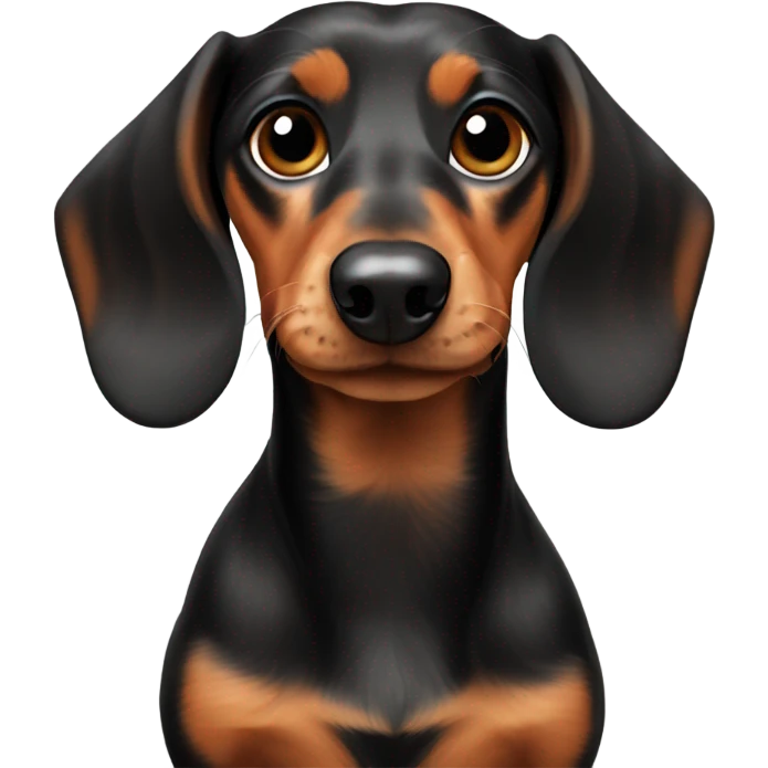 A cute mini dachshund  emoji