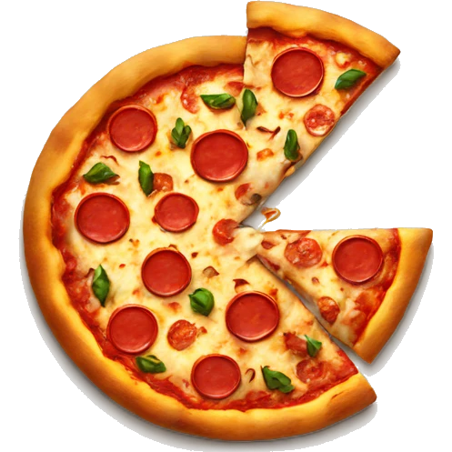 Pizza with devil emoji