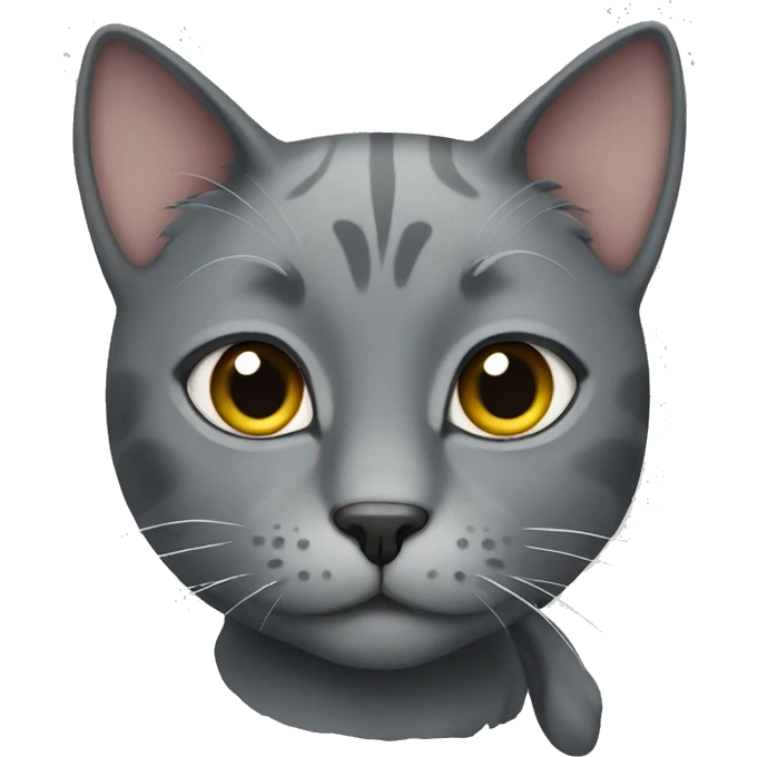 gray cat  emoji