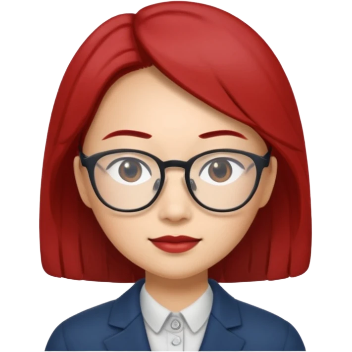 Mei Lee with glasses from the Turning Red movie emoji