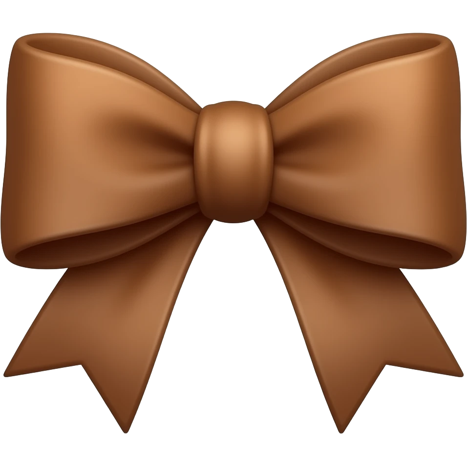 Brown bow emoji