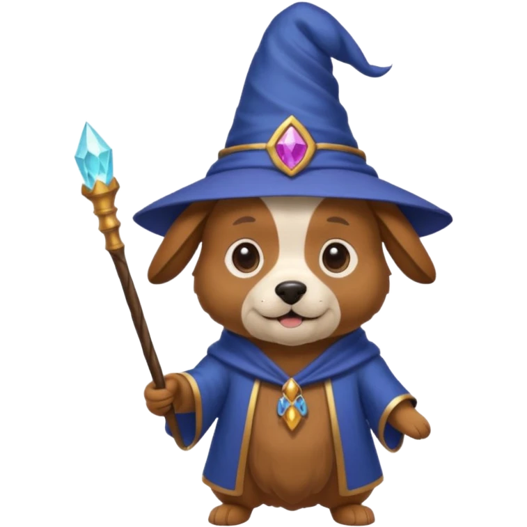 Dog wizard emoji