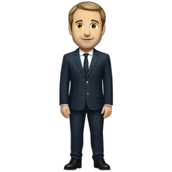 macron full body in profile emoji