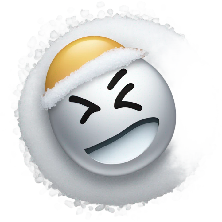 happy face with a pile of salt emoji