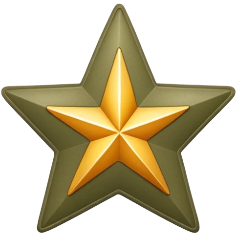 Large khaki star with rounded ends emoji