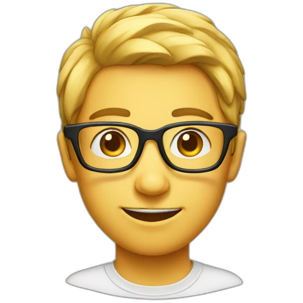 Nerd Face with glasses emoji