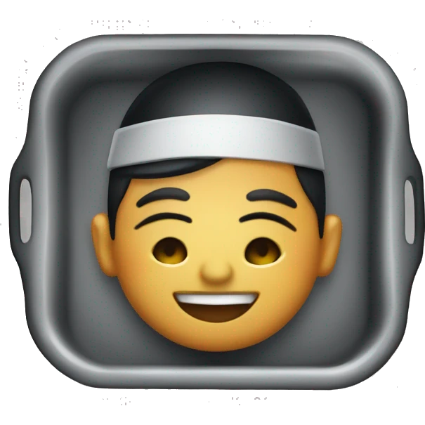 SINGLE black Catering tray food emoji