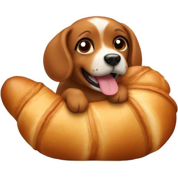 croissant dog  emoji