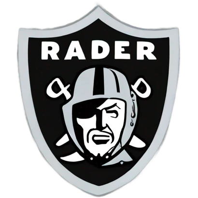 Raiders logo in glitter  emoji