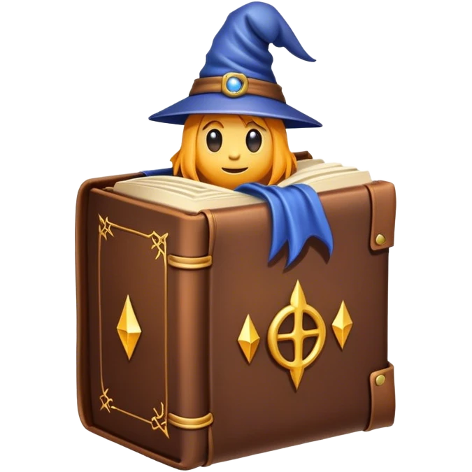 Book with wizards  emoji