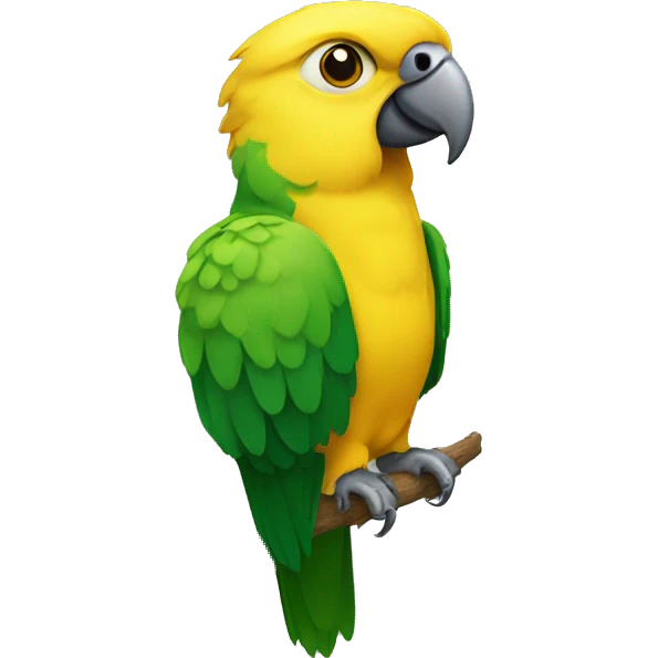 meyers parrot with yellow head emoji