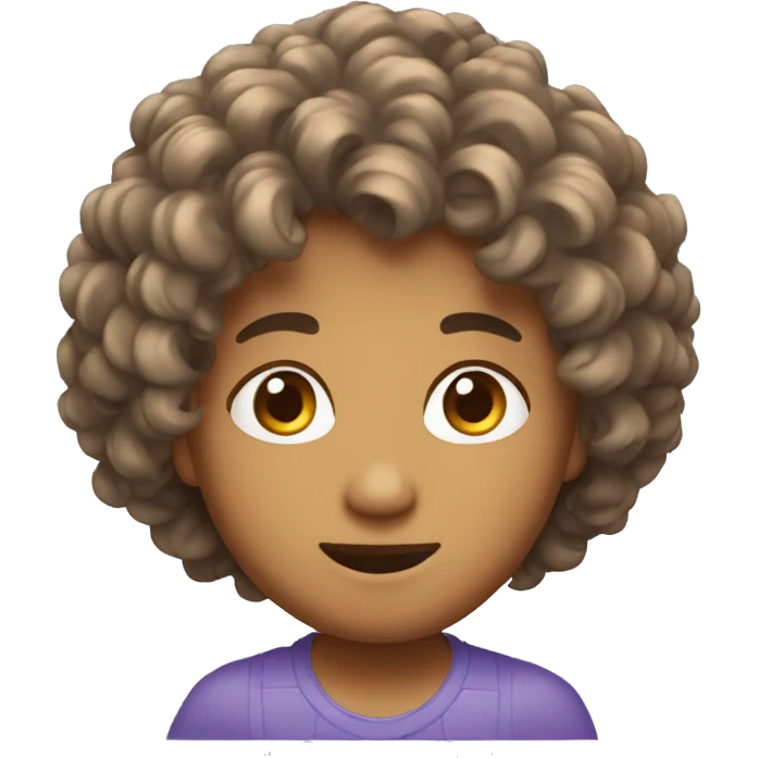 Metice cheveux bouclés  emoji