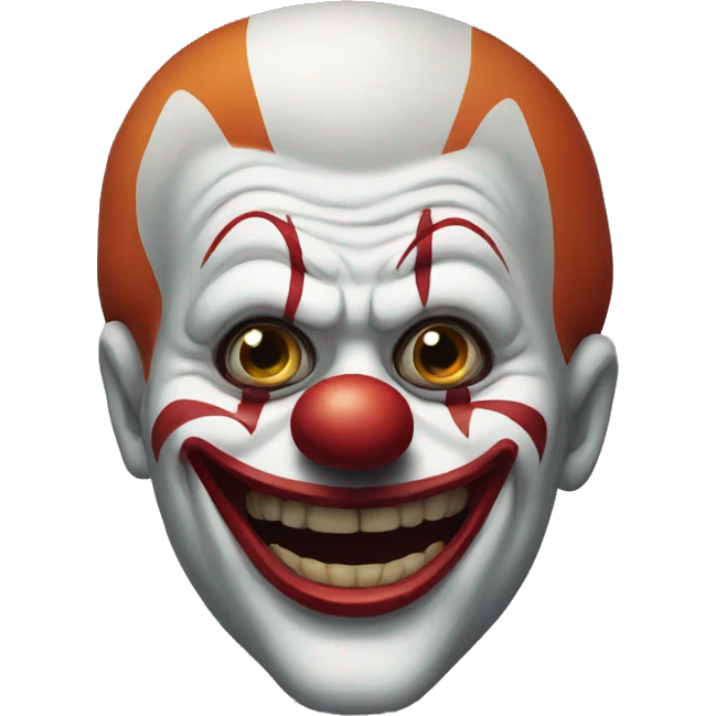 scary clown emoji