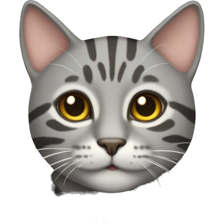 Grey tabby cat emoji