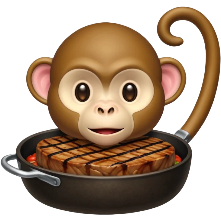 Monkey steak emoji
