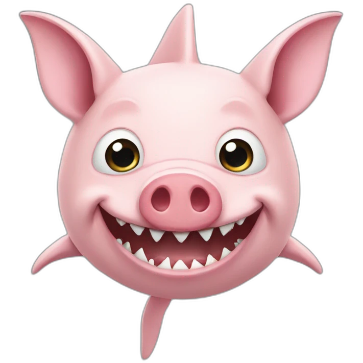 Pig-shark emoji