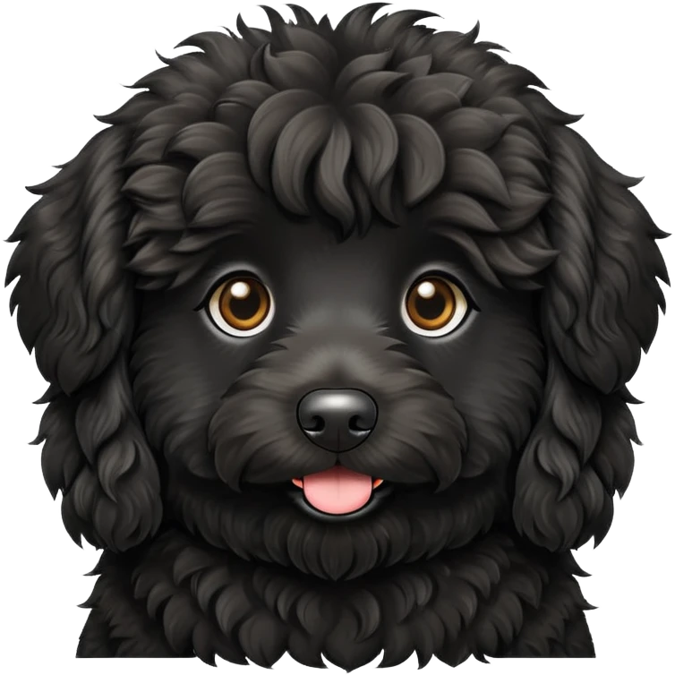 black aussiedoodle  emoji